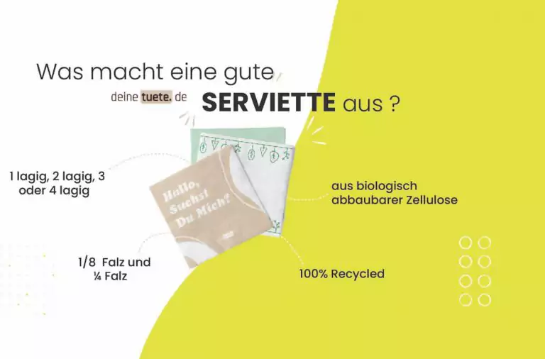 Was macht eine gute Serviette aus? Papierservietten von deinetuete.de